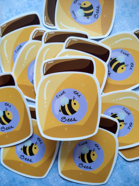 Honey Jar Sticker - Matte Finish